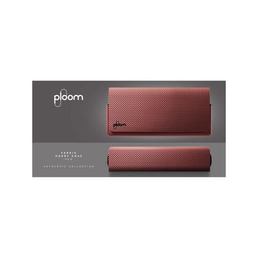Ploom X Advanced fabric carry case red packaging