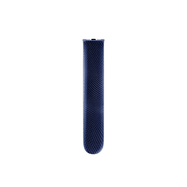 Front-facing view of Ploom AURA front panel in Navy Blue Augmented Pattern color.