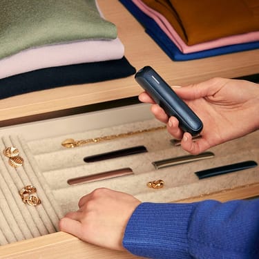 Ploom AURA Front Panel - Navy Blue Augmented Pattern