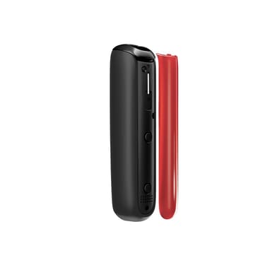 Lava Red Ploom AURA front panel side view, separated from device.
