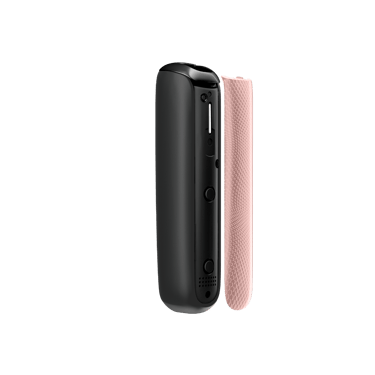 Rose Gold Augmented Pattern Ploom AURA front panel side view, separated from device.