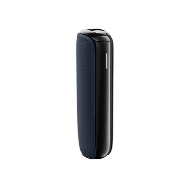 Navy Blue Back Cover for Ploom AURA on device
