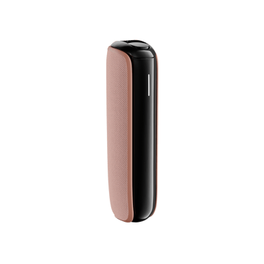 Rose Gold Back Cover for Ploom AURA on device
