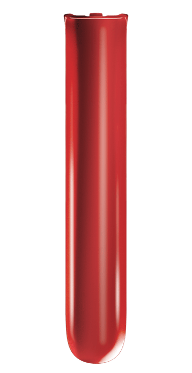Front-facing view of Ploom AURA front panel in Lava Red color.