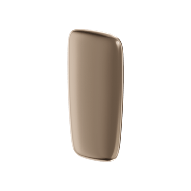 Ploom X Advanced front panel champagne gold right angle
