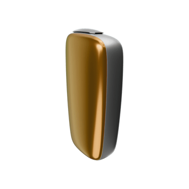 Ploom X Advanced front panel mango sorbet side facing