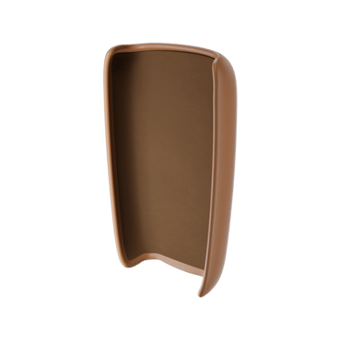Ploom X Advanced leather back cover brown inside front shot
