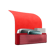 Ploom X Advanced fabric carry case red lateral open