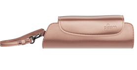 Front view of a closed Rose Gold Solo Carry Case
