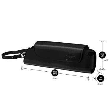 Ploom AURA Solo Carry Case - Leather Jet Black