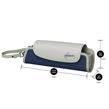 Ploom AURA Solo Carry Case - Denim Leather Fusion