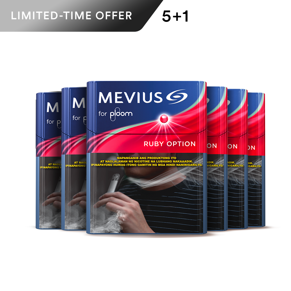 Mevius for Ploom 5 Packs + 1 Packs Sticks Option