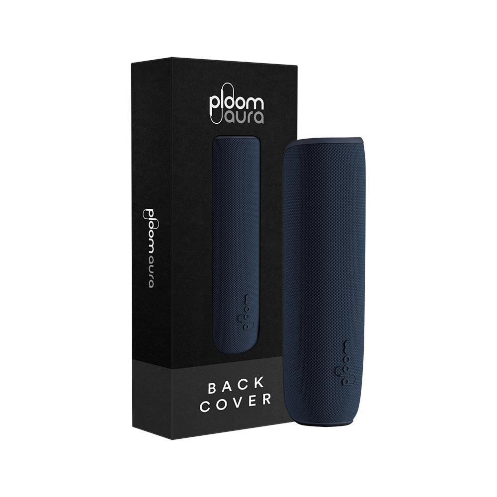 Ploom AURA Back Cover Navy Blue pack
