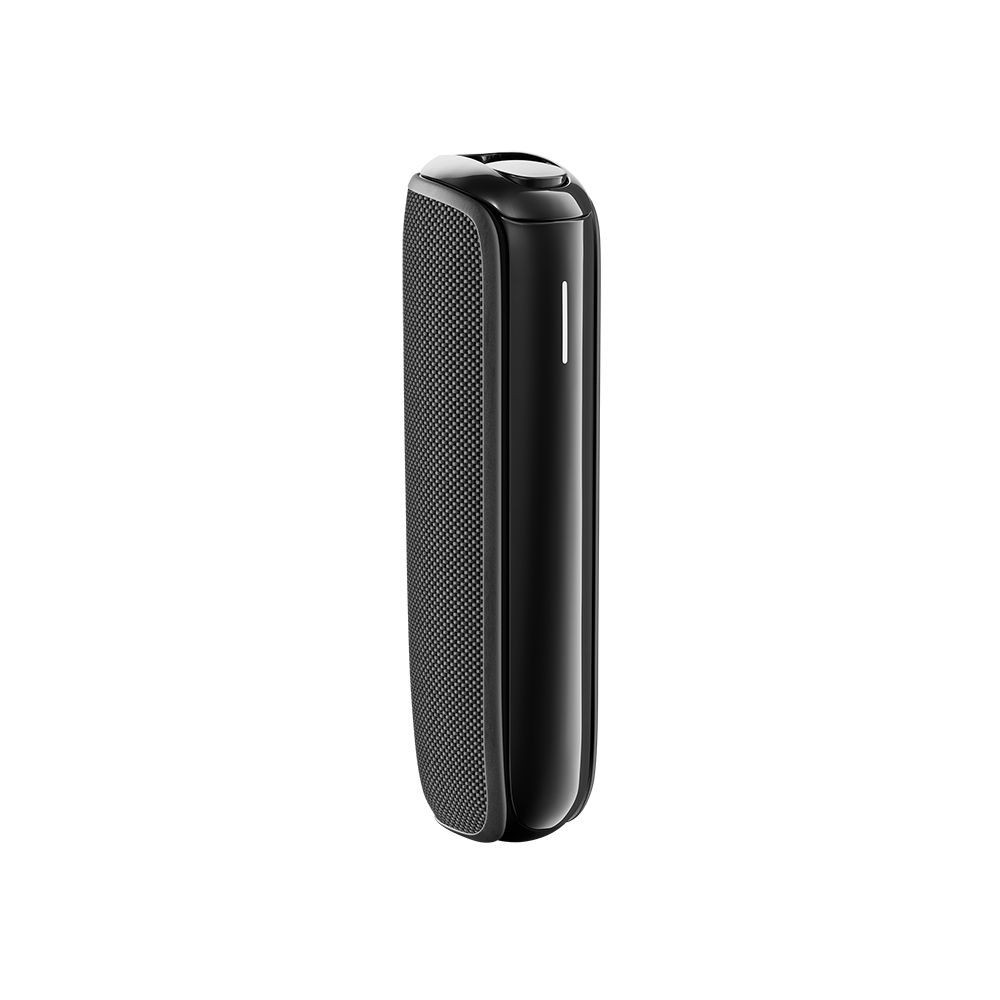 Jet Black Back Cover for Ploom AURA on device
