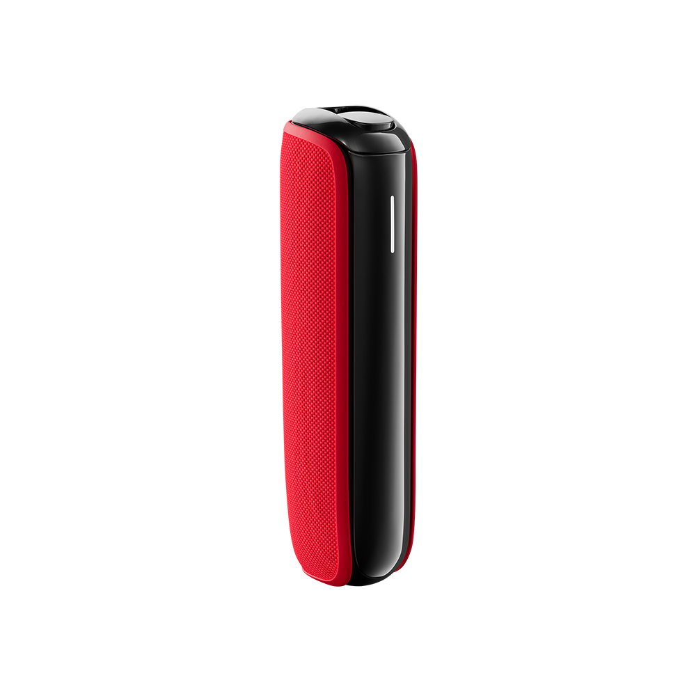 Lava Red Back Cover for Ploom AURA on device
