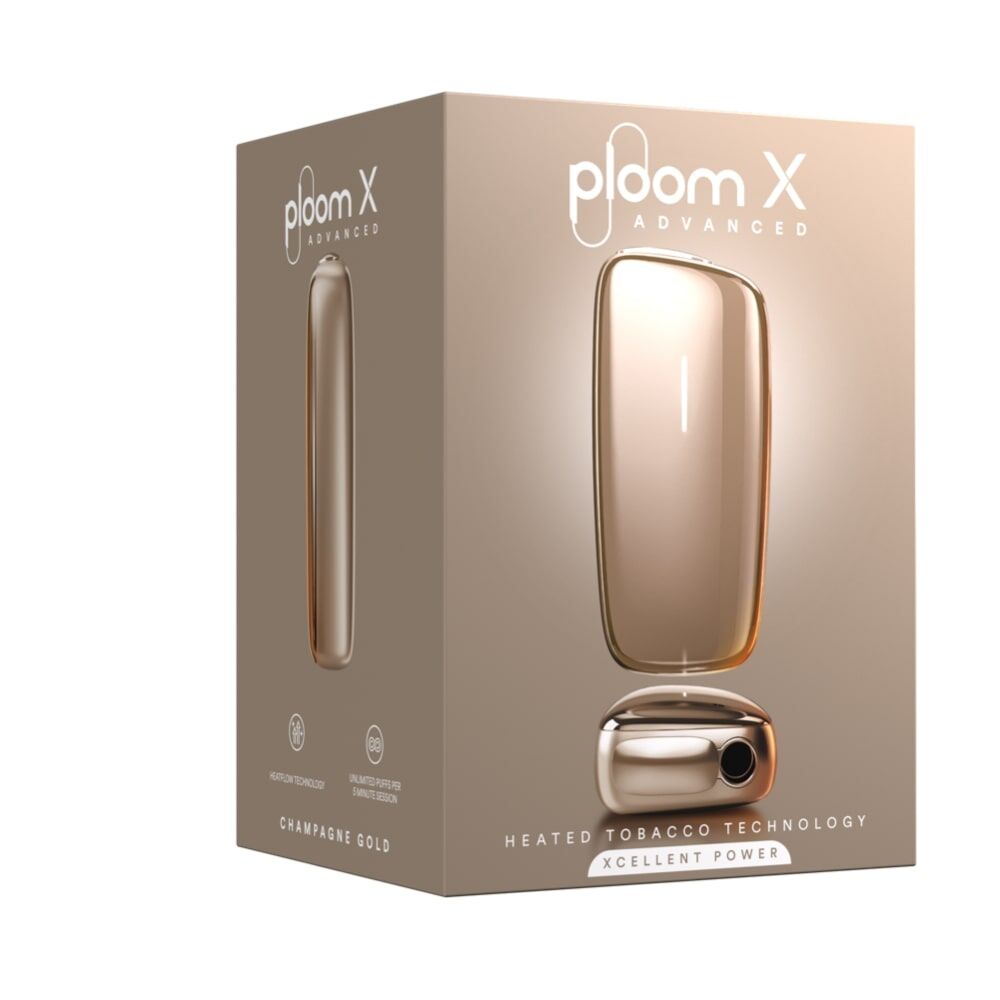 Ploom X Advanced Champagne Gold packaging