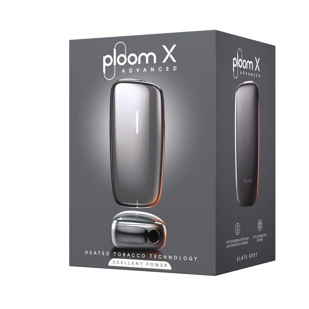 Ploom X Advanced Slate Grey secondary packaging