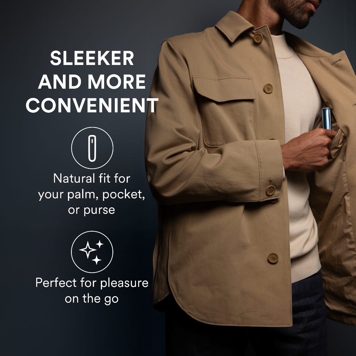 The Ploom AURA device in Jet Black color is a sleeker and more convenient heated tobacco device.