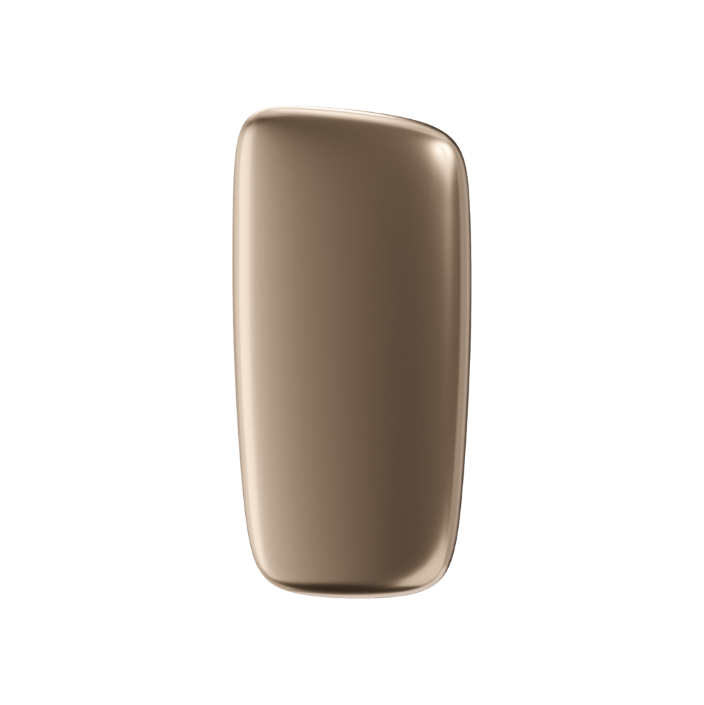 Ploom X Advanced front panel champagne gold front facing
