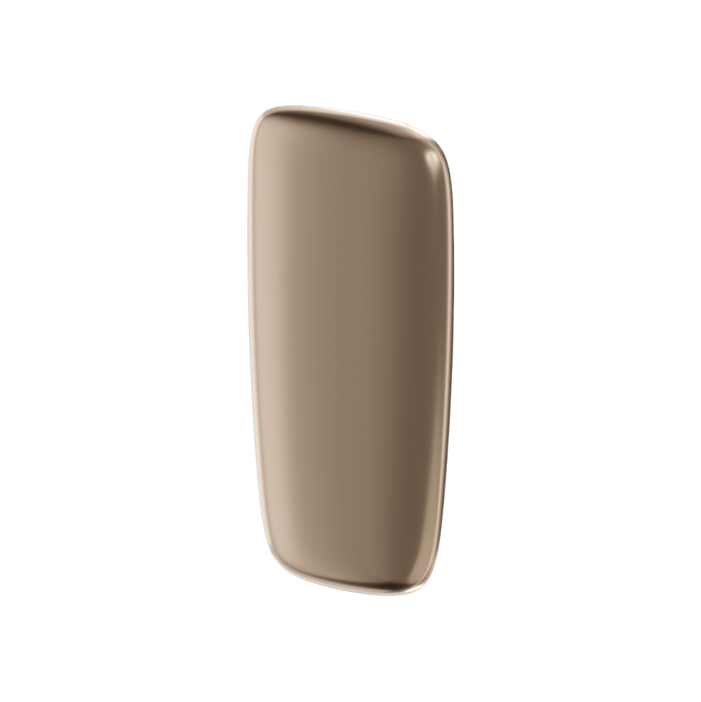 Ploom X Advanced front panel champagne gold right angle
