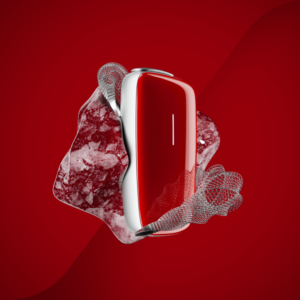 Ploom X Advanced front panel lave red texture
