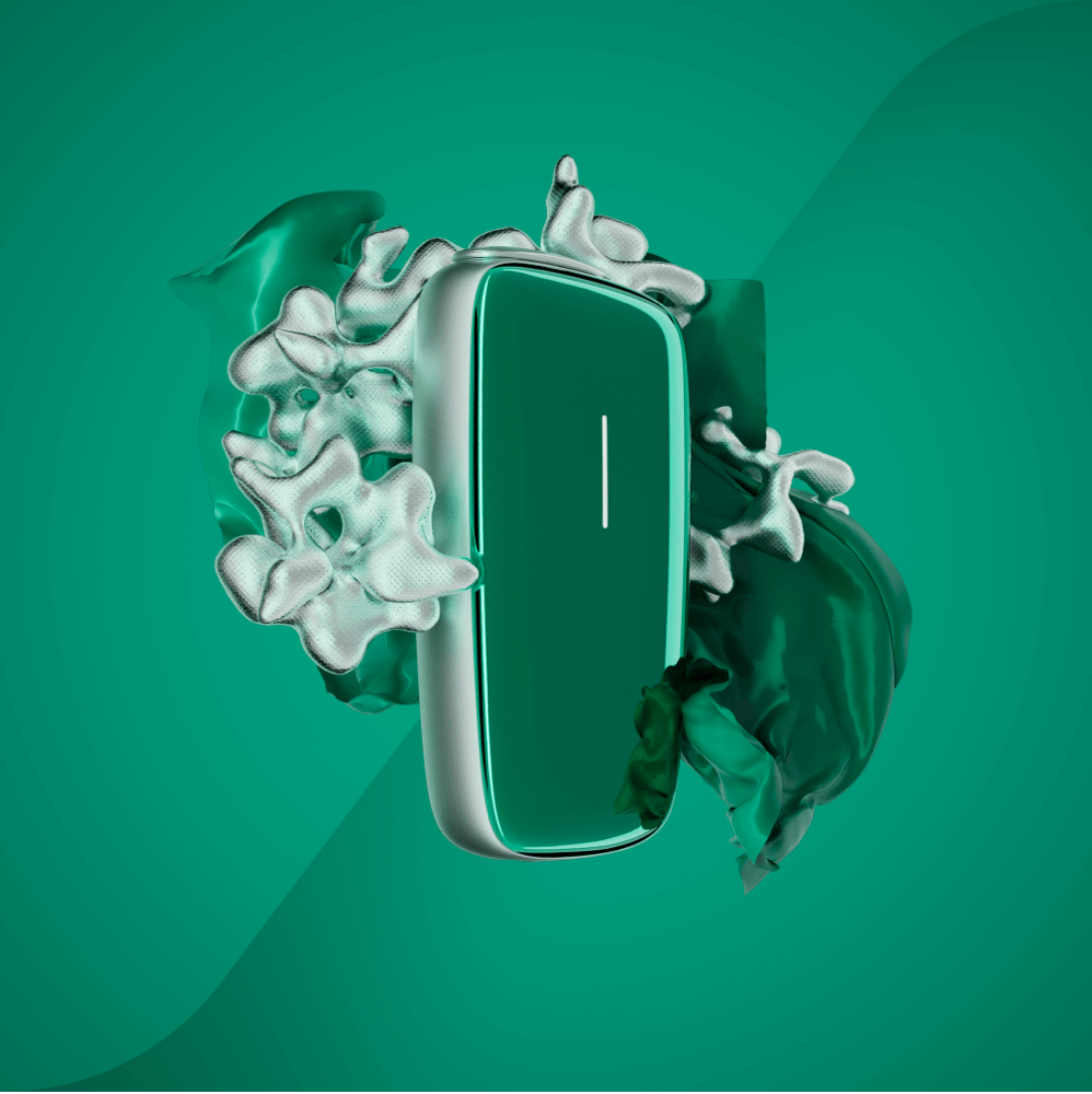 Ploom X Advanced front panel Amazon Green texture
