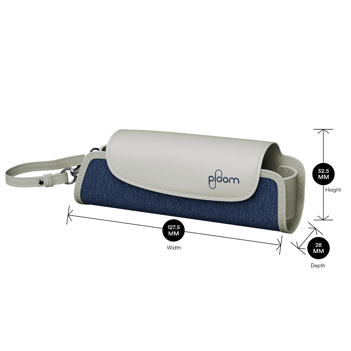 Ploom AURA Solo Carry Case - Denim Leather Fusion