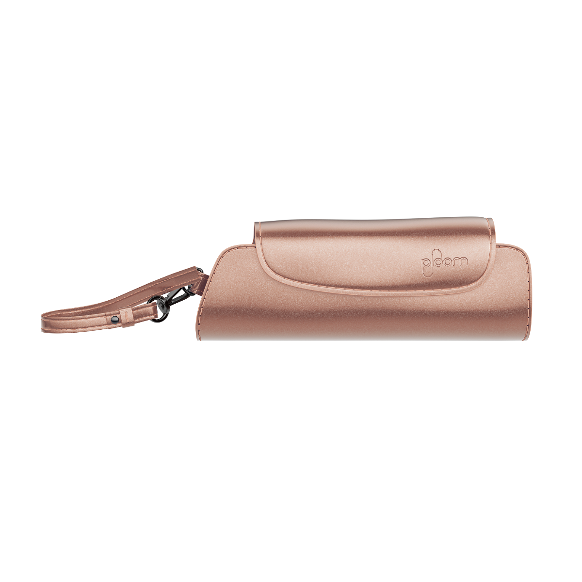 Front view of a closed Rose Gold Solo Carry Case
