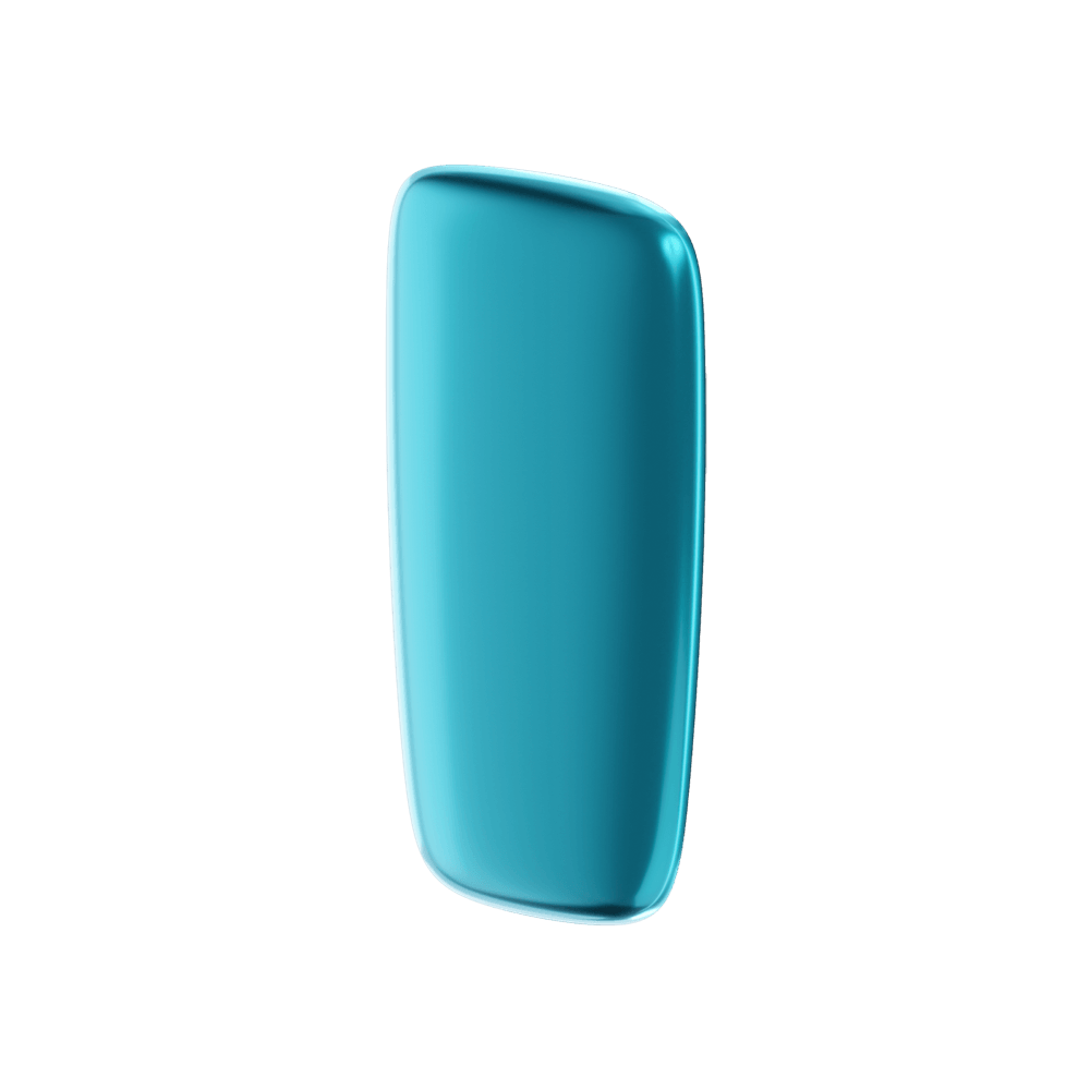 Ploom X Advanced front panel ocean blue right angle