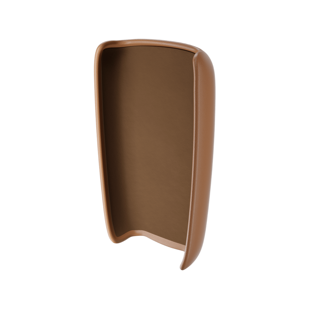 Ploom X Advanced leather back cover brown inside front shot
